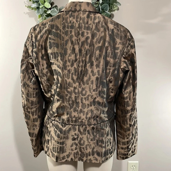 NWOT Chico’s Lady Leopard Layla Jacket Blazer US M/8 (Chico’s 1) - Picture 8 of 16